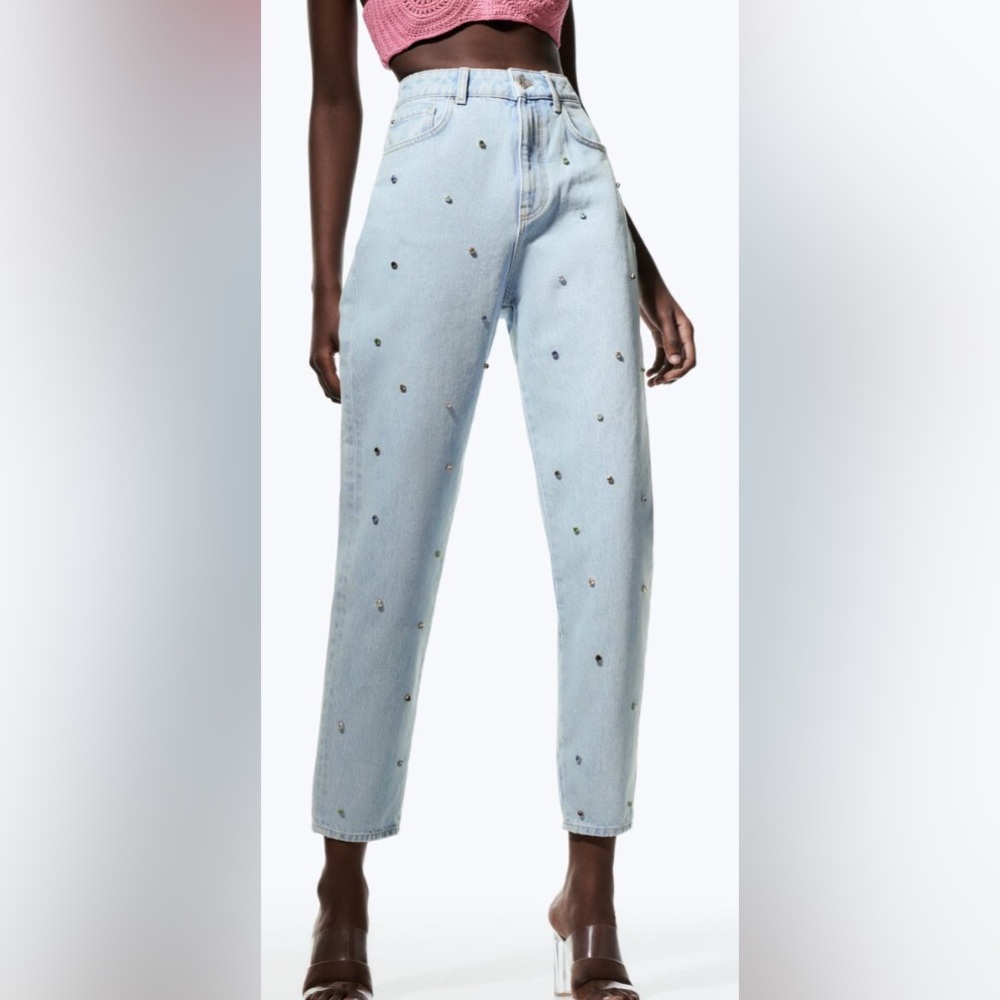 Jeweled denim